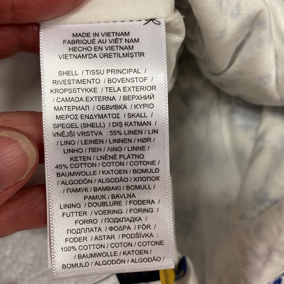 NWT polo Ralph Lauren floral linen cotton wide leg sleeveless jumpsuit 4/4t - Picture 9 of 9